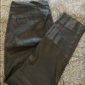 Faux leather pants